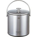 【在庫有・即納】ピーコック アイスペール 1.6L IBS-A160 日本製 ステンレス製トング付き 氷入れ 保存容器 アイスバケット
