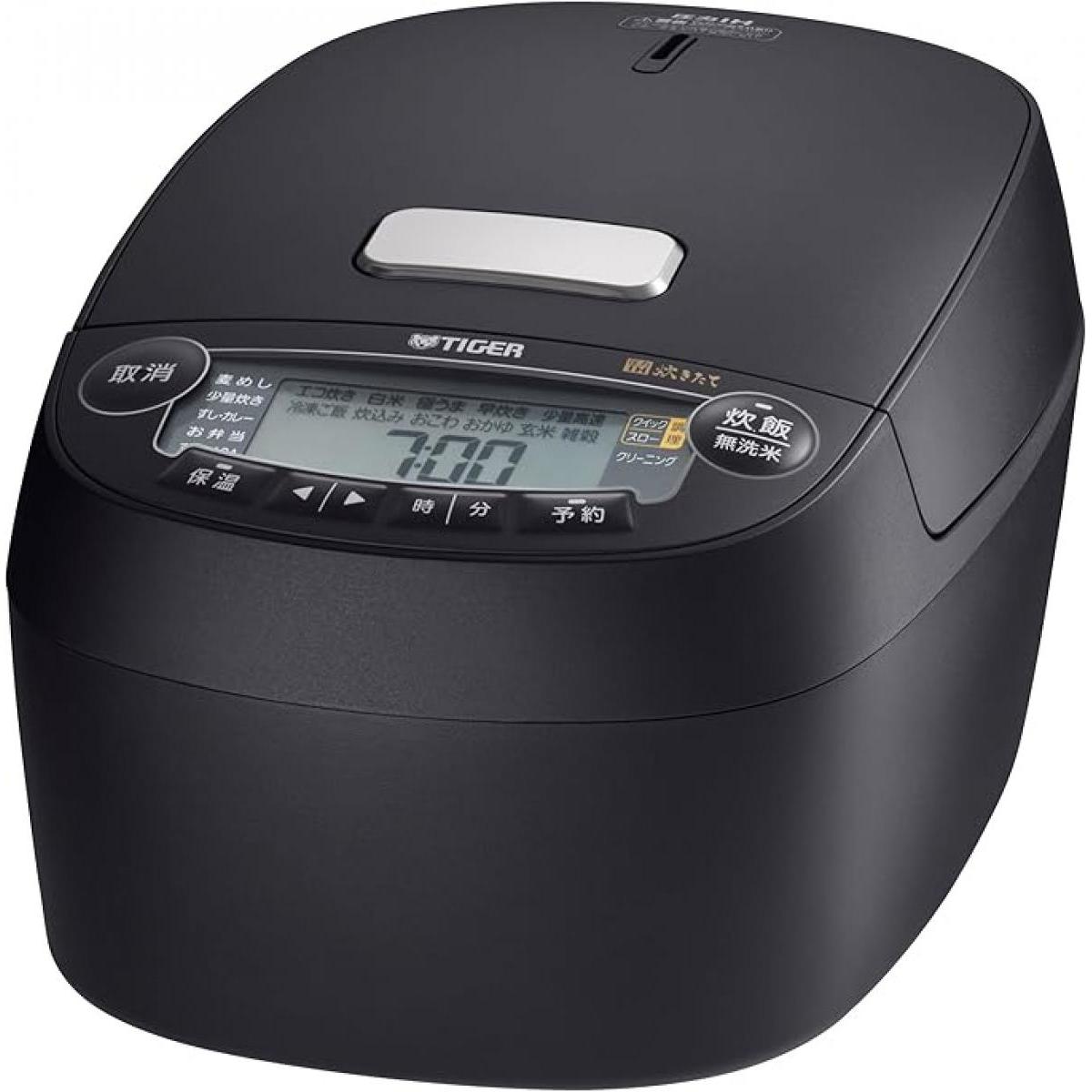 【在庫有・即納】タイガー魔法瓶(TIGER) 炊飯器 5.5合 圧力IH 炊きたて 遠赤5層土鍋蓄熱コート釜 粒立ち保温 お手入れ簡単 ブラック JPV-S10...