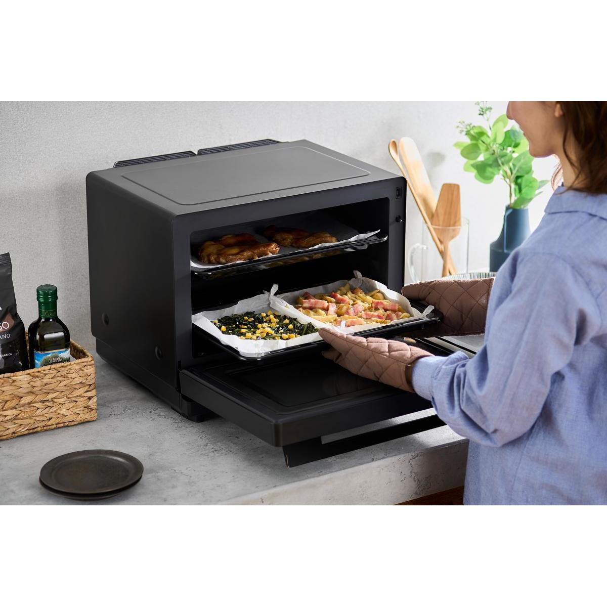 【在庫有・即納】アイリスオーヤマ スチームオーブンレンジ30L MS-F3003-B ブラック