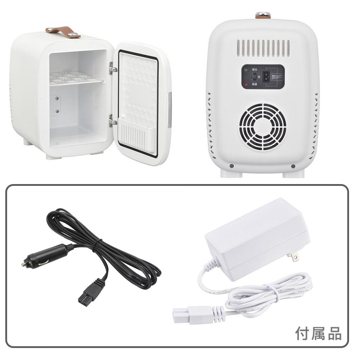 オーム電機 電子式保冷保温ボックス 4リットル COK-R041-W 保温 保冷 オールシーズン ポータブル アウトドア - 2