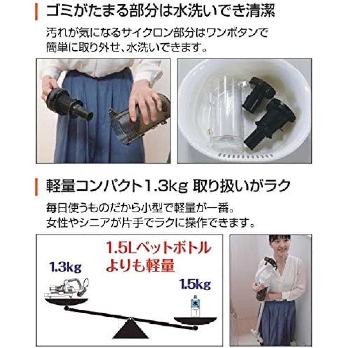 工進(KOSHIN) 18V 2.0Ah 充電式 サイクロン 掃除機 SCL-1820 バッテリー・充電器付...