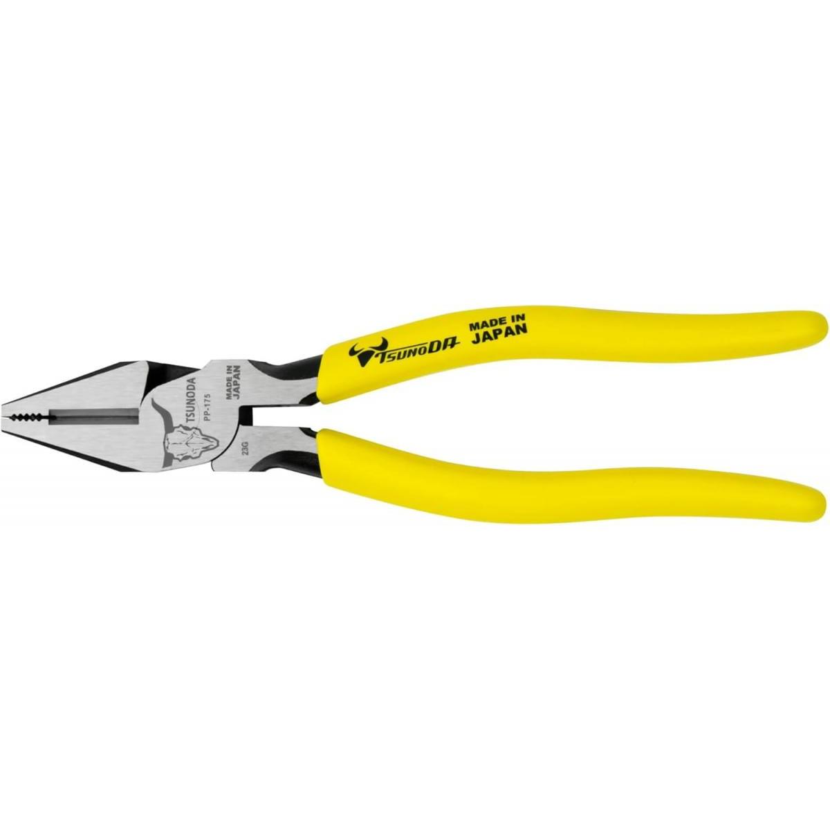 ツノダ TSUNODA パワーペンチ 175mm PP-175 偏芯テコ 電気工事 プロ仕様 長時間 作業 疲労軽減 疲れにくい 負担軽減