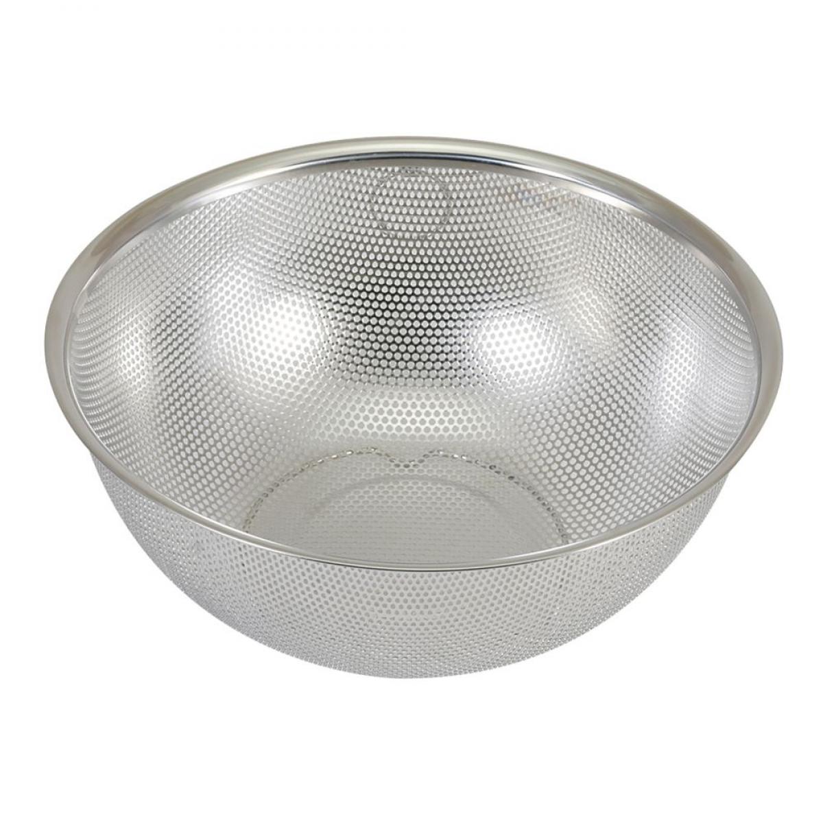 Livplus Style Kitchenware ステンレス製パンチングザル24cm(足付)LD-389 足付 食洗器対応 深型 手付き ザル ボウル バット 衛生的 調理器具 米研ぎ