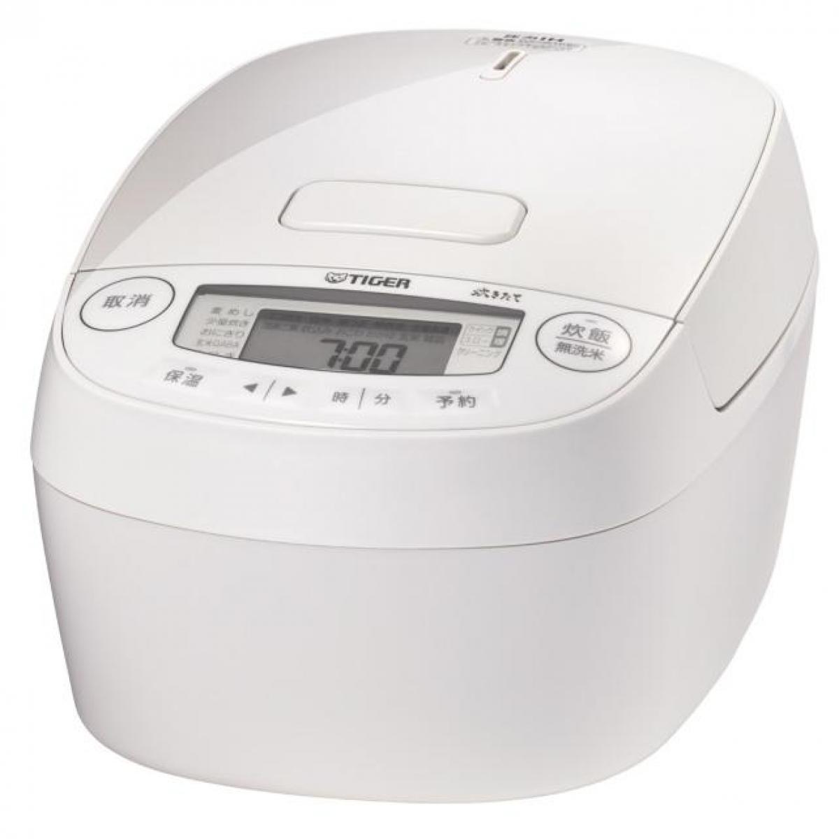 【在庫有・即納】タイガー 圧力IHジャー炊飯器 5.5合炊き JPV-M100WG 炊飯ジャー 炊きたて TIGER グロスホワイト 遠赤3層土鍋コート釜