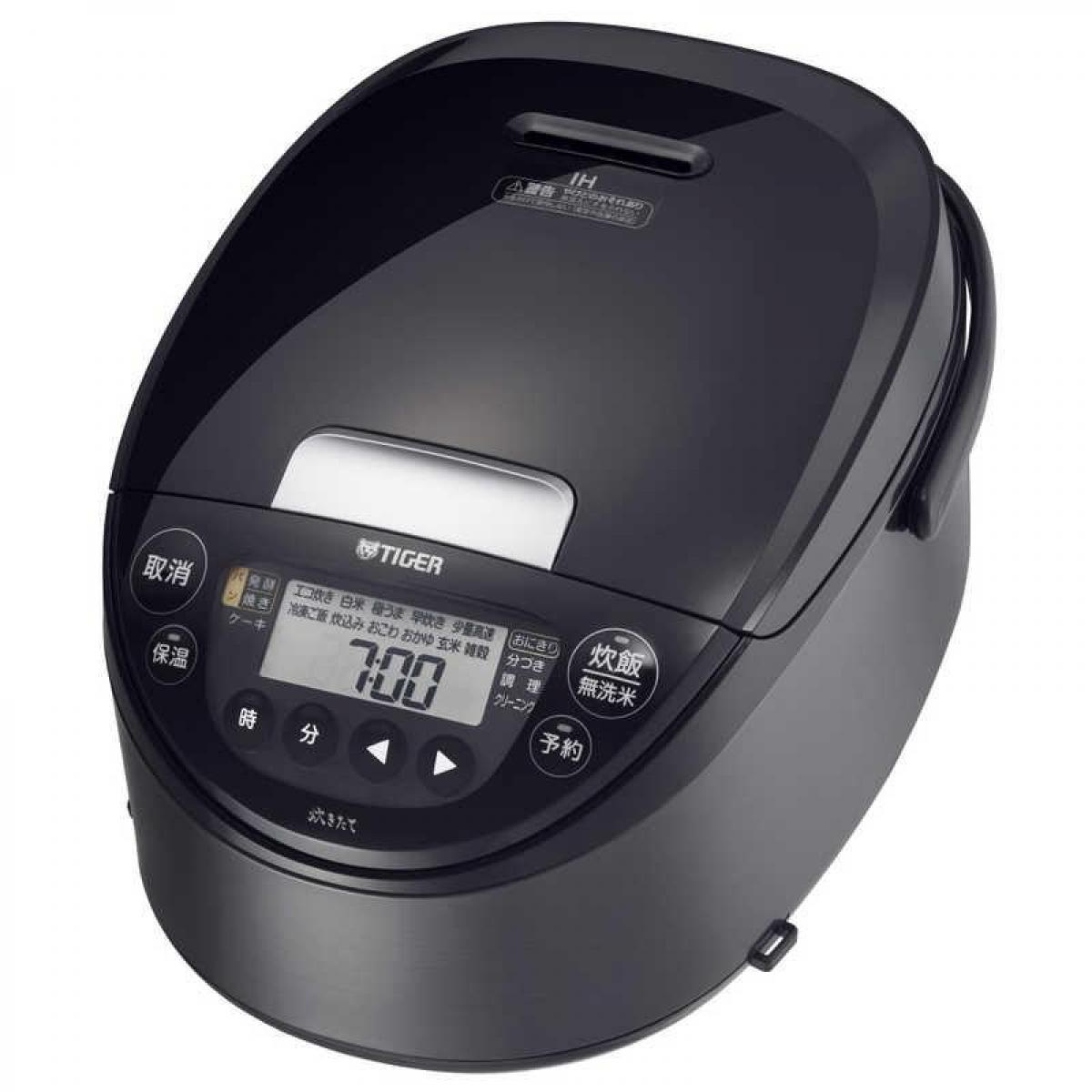【在庫有・即納】タイガー IHジャー炊飯器 1升炊き JPW-K180KV 炊飯ジャー TIGER 炊きたて モーヴブラック 一升 土鍋コート釜 パン焼き