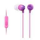 SONY ( ソニー ) 密閉型インナーイヤーレシーバー MDR-EX15AP カナル型 リモコン・マイク付き アクアバイオレット V イヤホン
