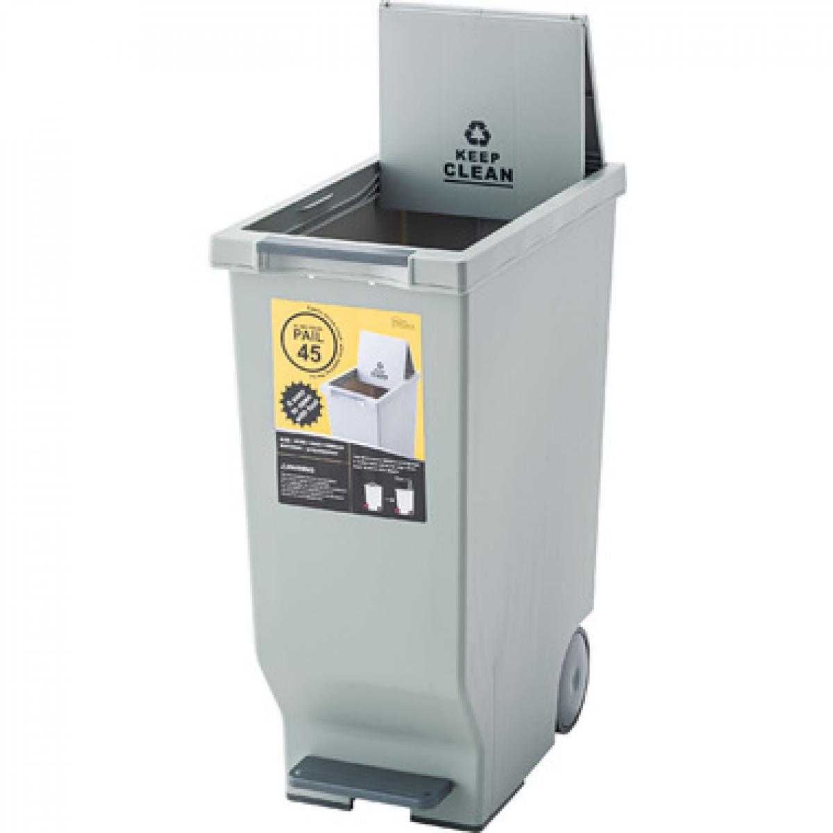 【I】東谷 Azumaya スライドペダルペール45L グリーン LFS-764GR 新生活 おしゃれ 模様替え 映え【代引不可/北海道・沖縄・離島不可】 [2]