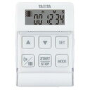 タニタ デジタルタイマー バイブレーションタイマー クイック TD-370N ホワイト 勉強 24時間 タイマー
