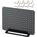 キングジム ペギー PEGGY ペグボード 卓上収納ボード 有孔ボード 工具不要 PG400 クロ チャコールブラック
