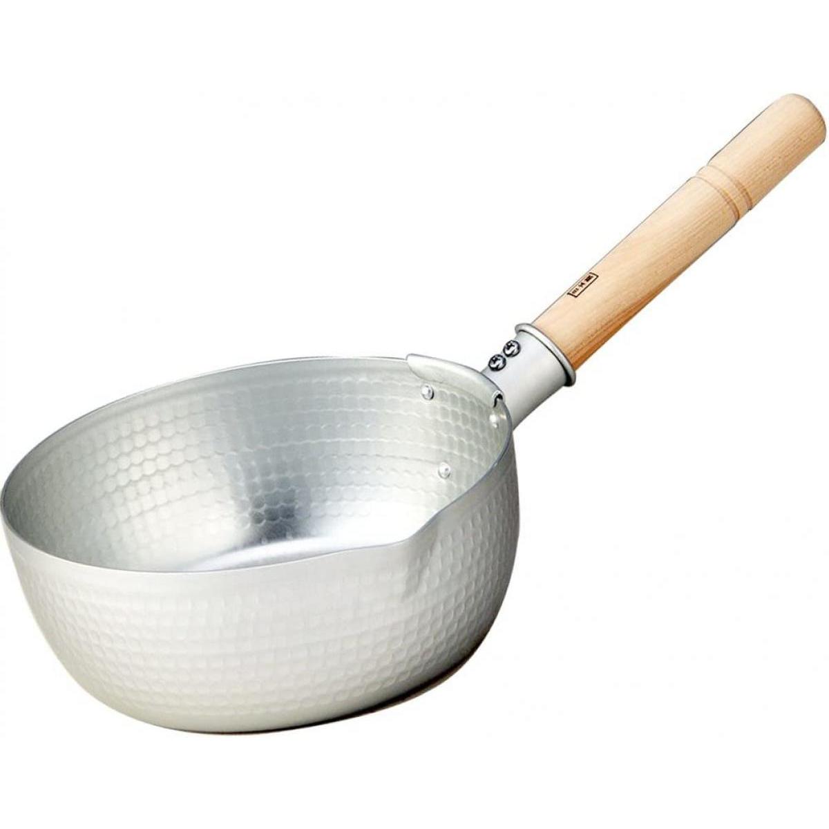 ヨシカワ 雪平鍋 24cm HP21-KM247 ガス火 シルバー アルマイト加工 アルミ