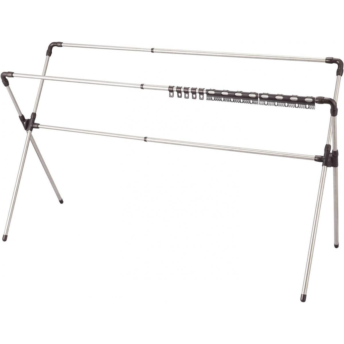 ベストコ 布団干し ブラウン ステンレス 高さ調節可能 布団4枚が干せる 幅144～235cm ND-8434 折りたた..
