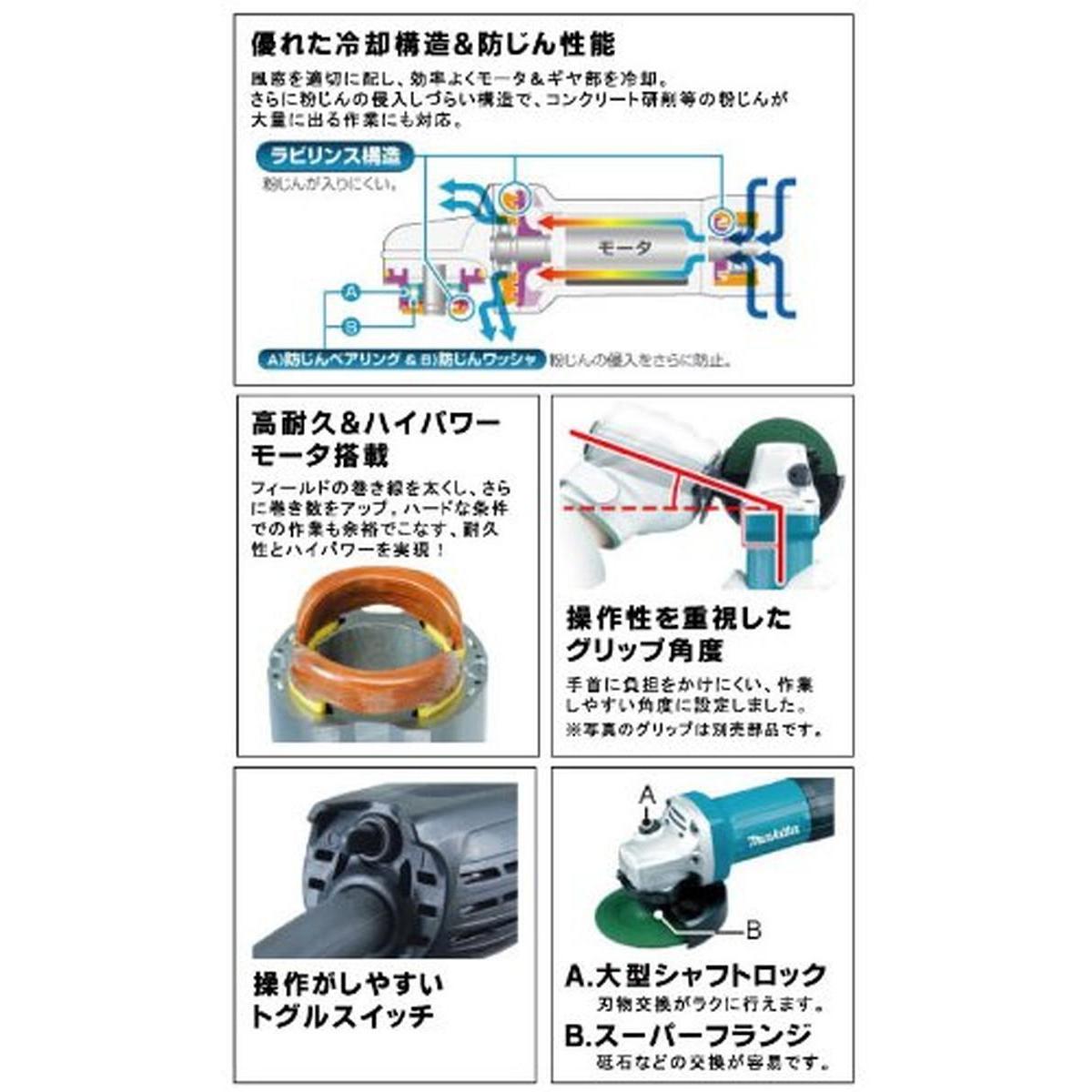 �ޥ���(Makita) �ǥ��������饤��� ��®�� 100mm GA4031