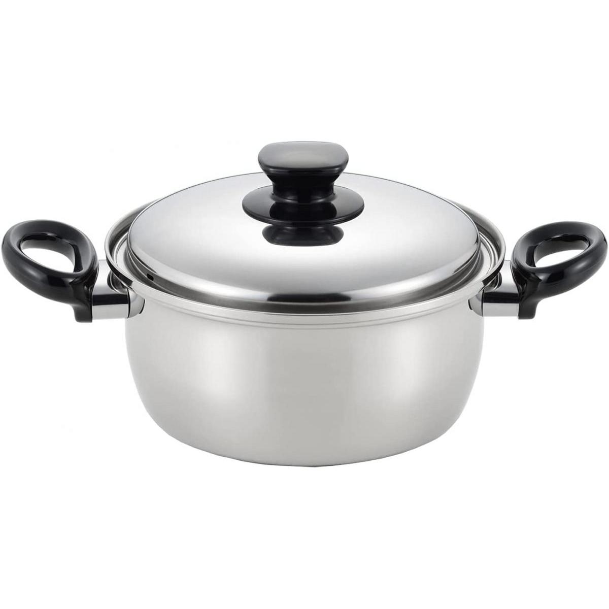 Rakuten - ベストコ IH対応 ステンレス両手鍋 ミラスティ 20cm SJ-3146　オール熱源対応 3.0L キャセロール