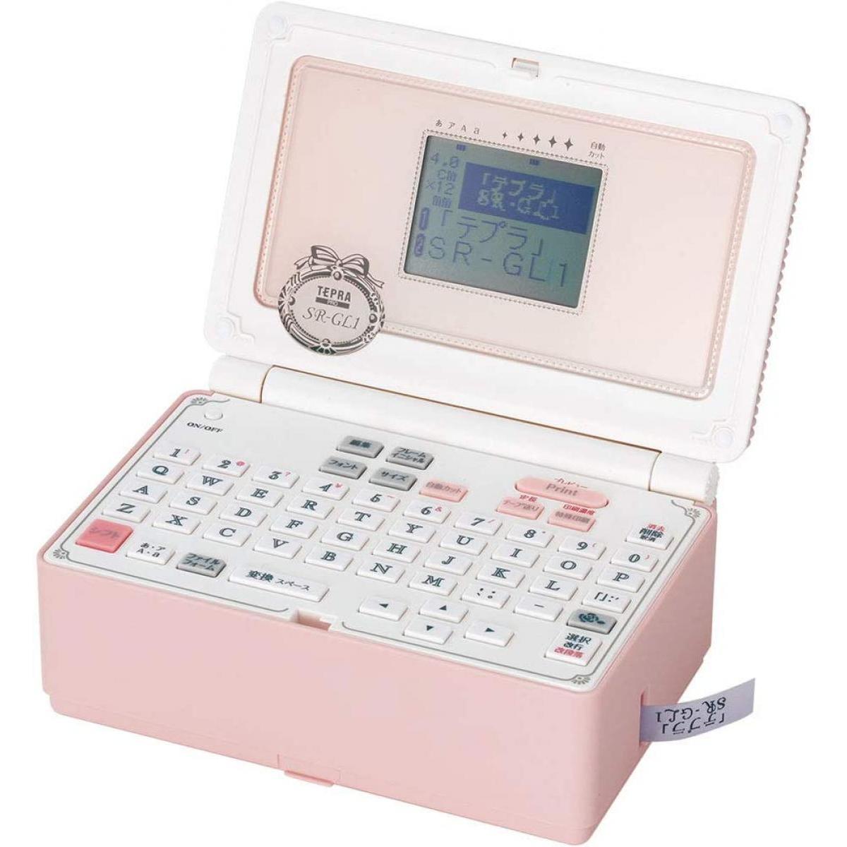 キングジム ラベルライター テプラPRO SR-GL1 シェルピンク ガーリー「テプラ」 プリンタ オフィス用品 文具
