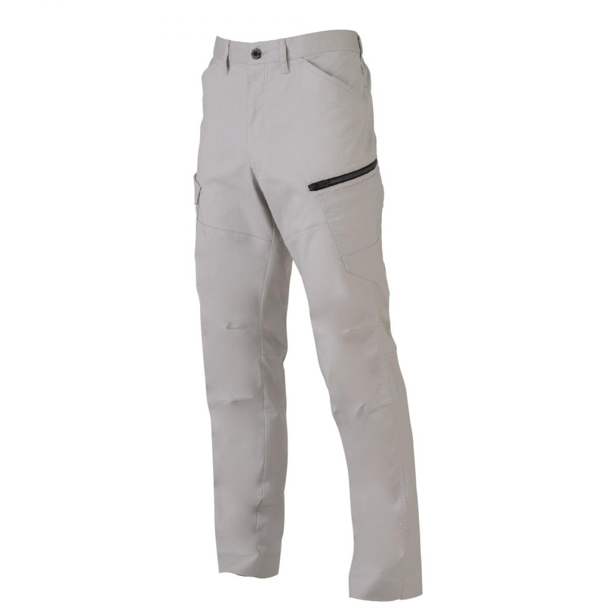 コーコス信岡 ストレッチカーゴパンツ シルバー LL AG-3185 作業着 作業服 ズボン 作業ズボン