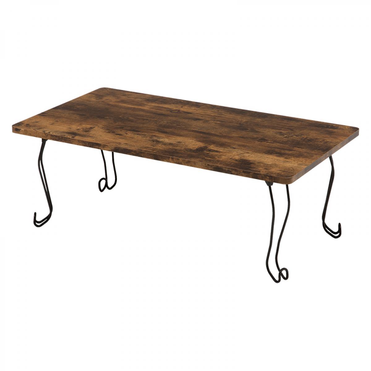 【I】 萩原(Hagihara) MT-6863BR 折れ脚テーブル 新生活 インテリア 家具おしゃれ