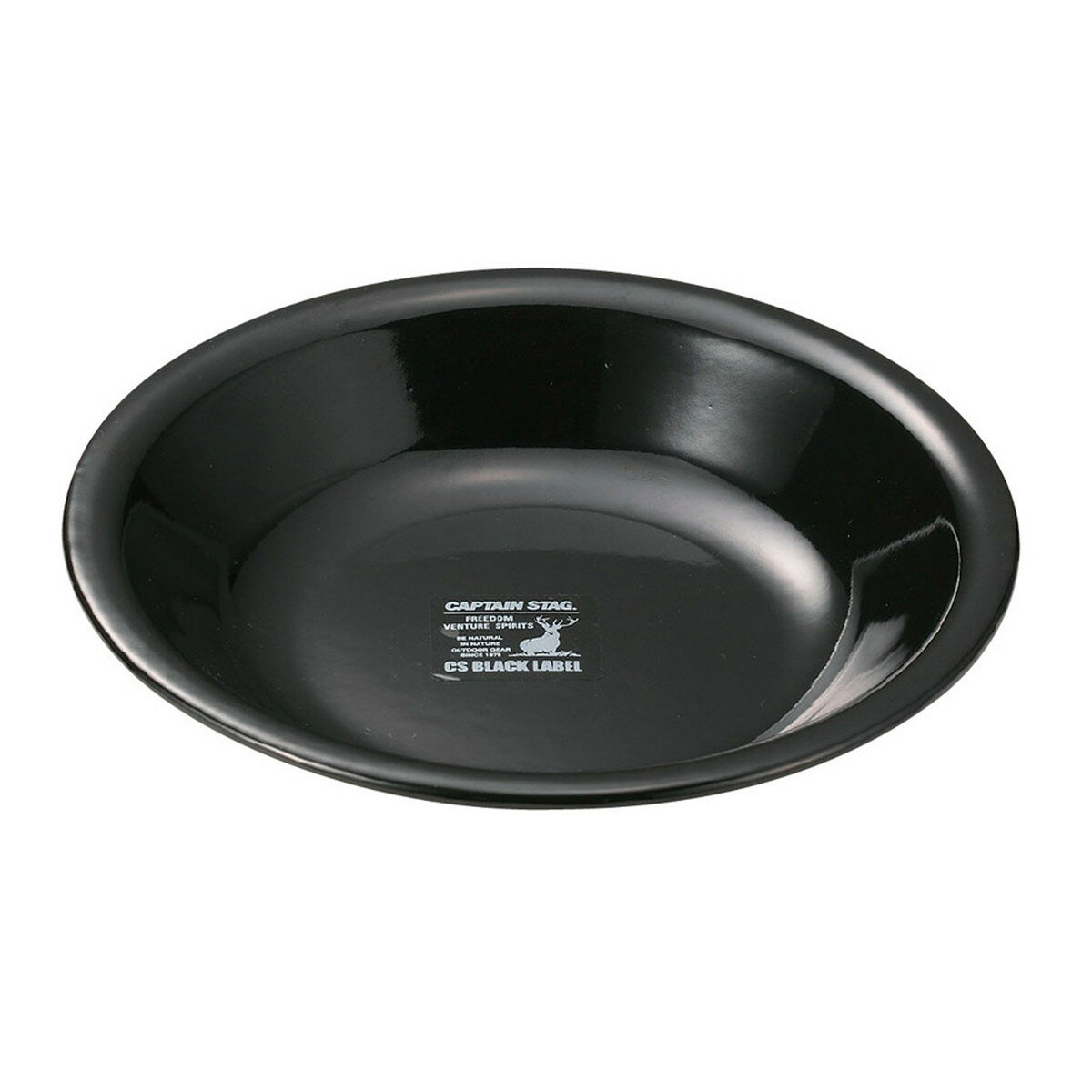 キャプテンスタッグ/CAPTAIN STAG UH-521 CSブラックラベル ホーロープレート 22cm