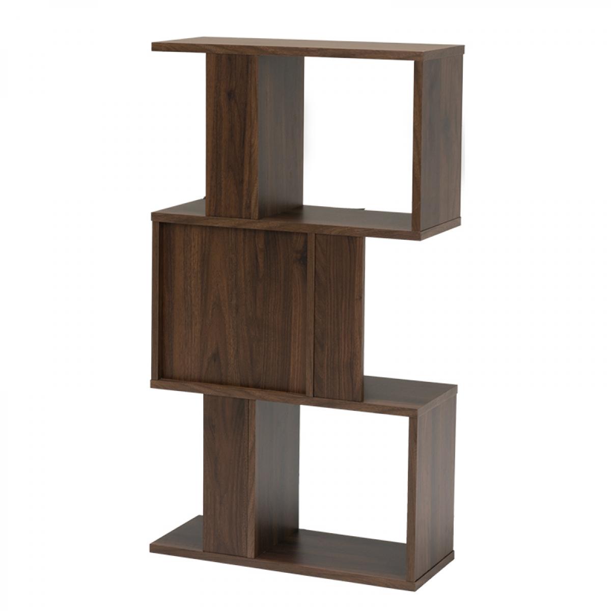 【I】 萩原(Hagihara) RCC-1014BR 扉付きオープンラック 新生活 インテリア 家具おしゃれ