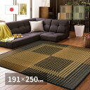 【I】 萩原 国産い草ラグ 右京 81894310 ベージュ 191×250cm モダン 掛川織 花ござ カーペット(3)