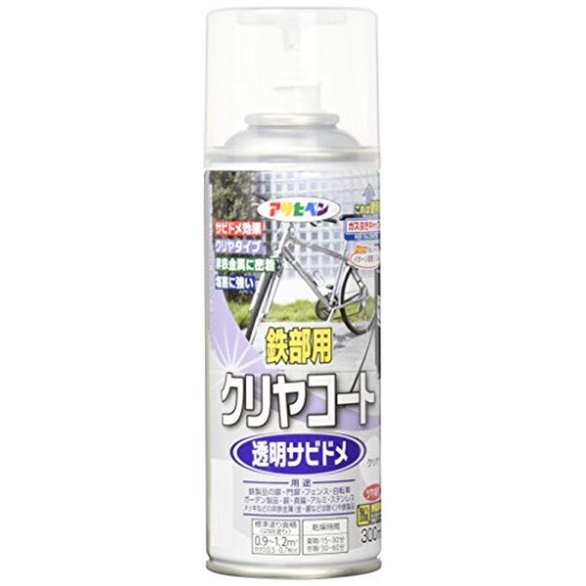 アサヒペン 鉄部用クリアコート スプレー 300ml クリア