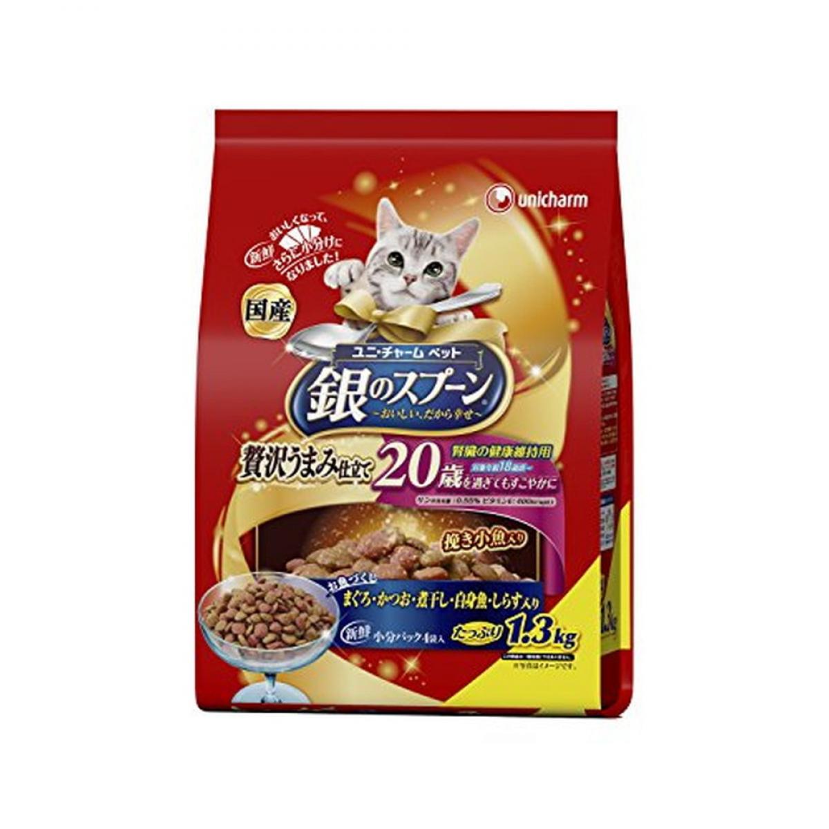 Other Wet Food - 銀のスプーン 贅沢うまみ仕立て 腎臓の健康維持用 20歳を過ぎてもすこやかに お魚づくし 1.3Kg