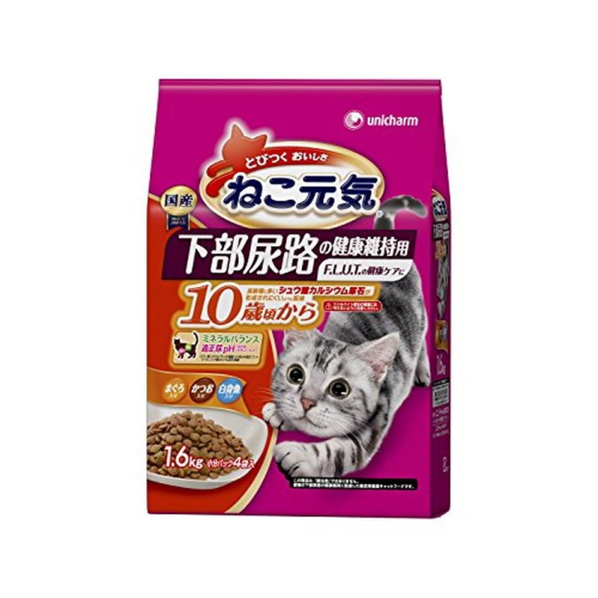 其它 - ねこ元気 下部尿路の健康維持用 10歳頃から まぐろ・かつお・白身魚入り 1.6kg
