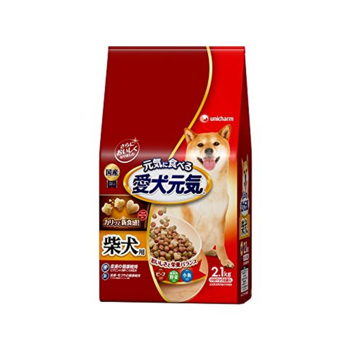 Mature Dog - 愛犬元気 柴犬用 ビーフ・緑黄色野菜・小魚入り 2.1kg