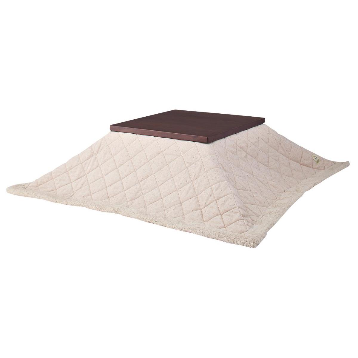 【I】東谷 Azumaya 薄掛コタツ布団 正方形 ツイード BE KK-101BE 新生活 おしゃれ 模様替え 映え【代引..