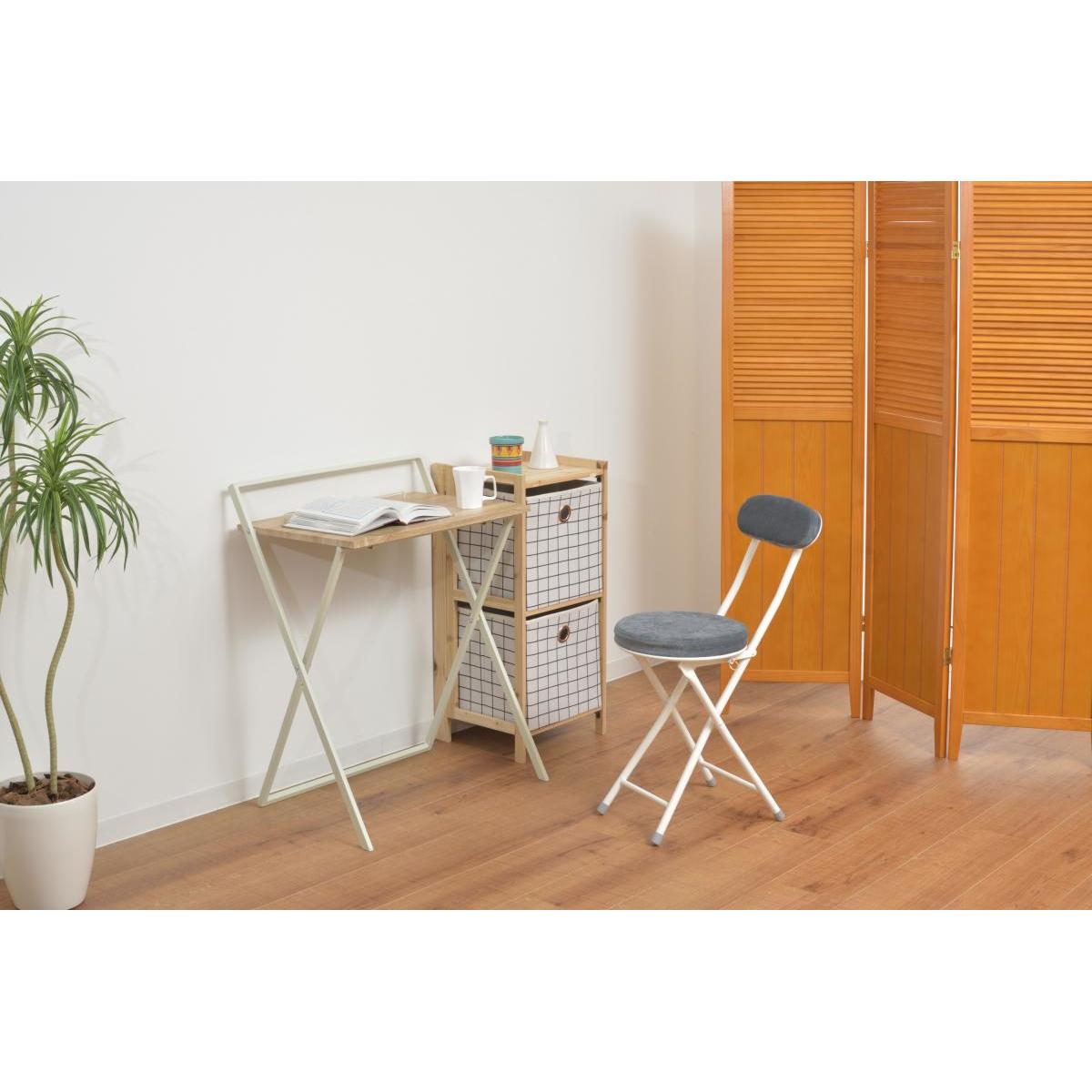 【I】東谷 Azumaya フォールディングデスク ホワイト PT-780WH 新生活 おしゃれ 模様替え 映え【代引不可/北海道・沖縄・離島不可】 [2]