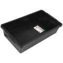 赤長 DIYトロ舟 ブラック 25L 約570×310×135mm 左官 野菜洗い 藤原産業