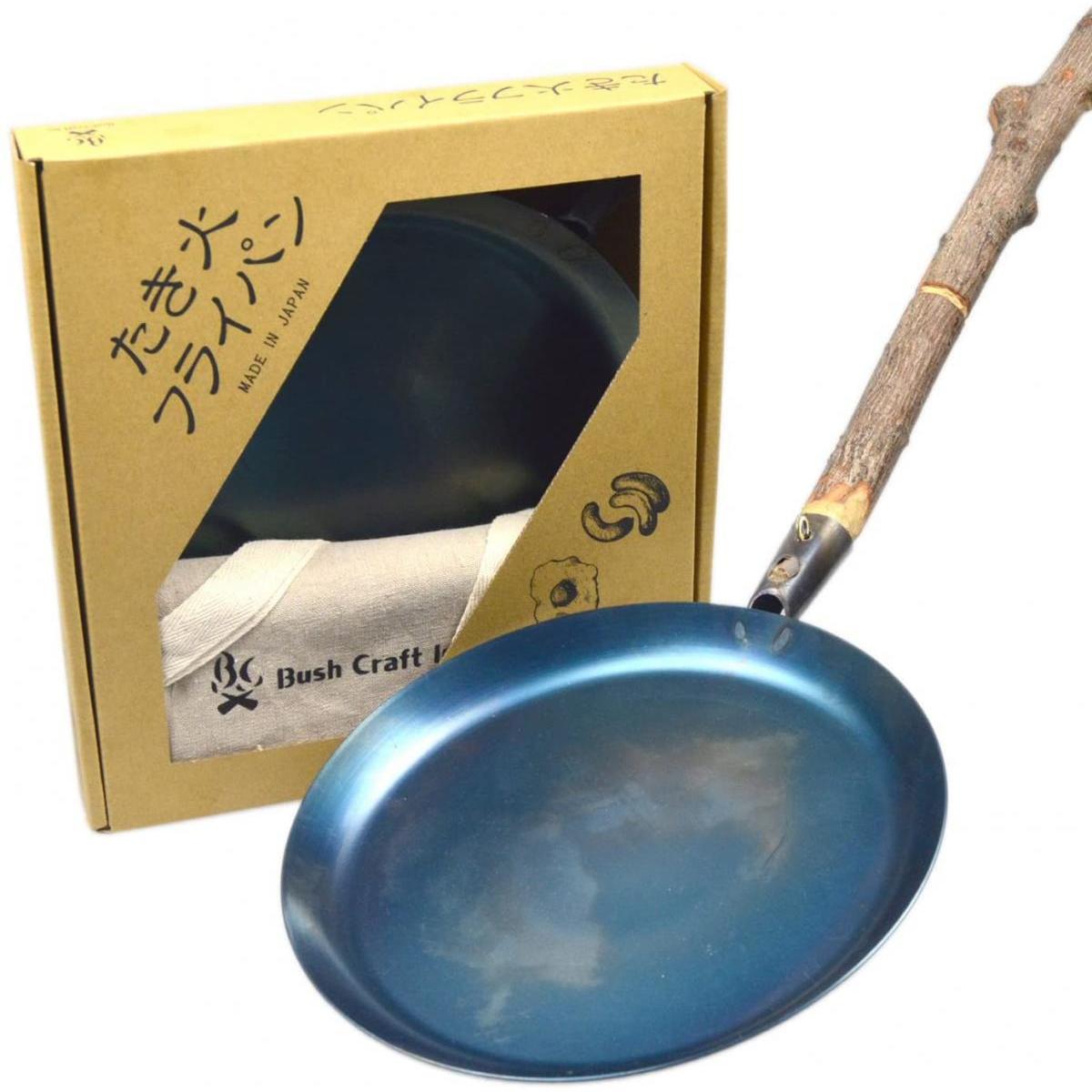 Bush Craft ブッシュクラフト たき火フライパン アウトドア キャンプ リネン製収納袋付のサムネイル