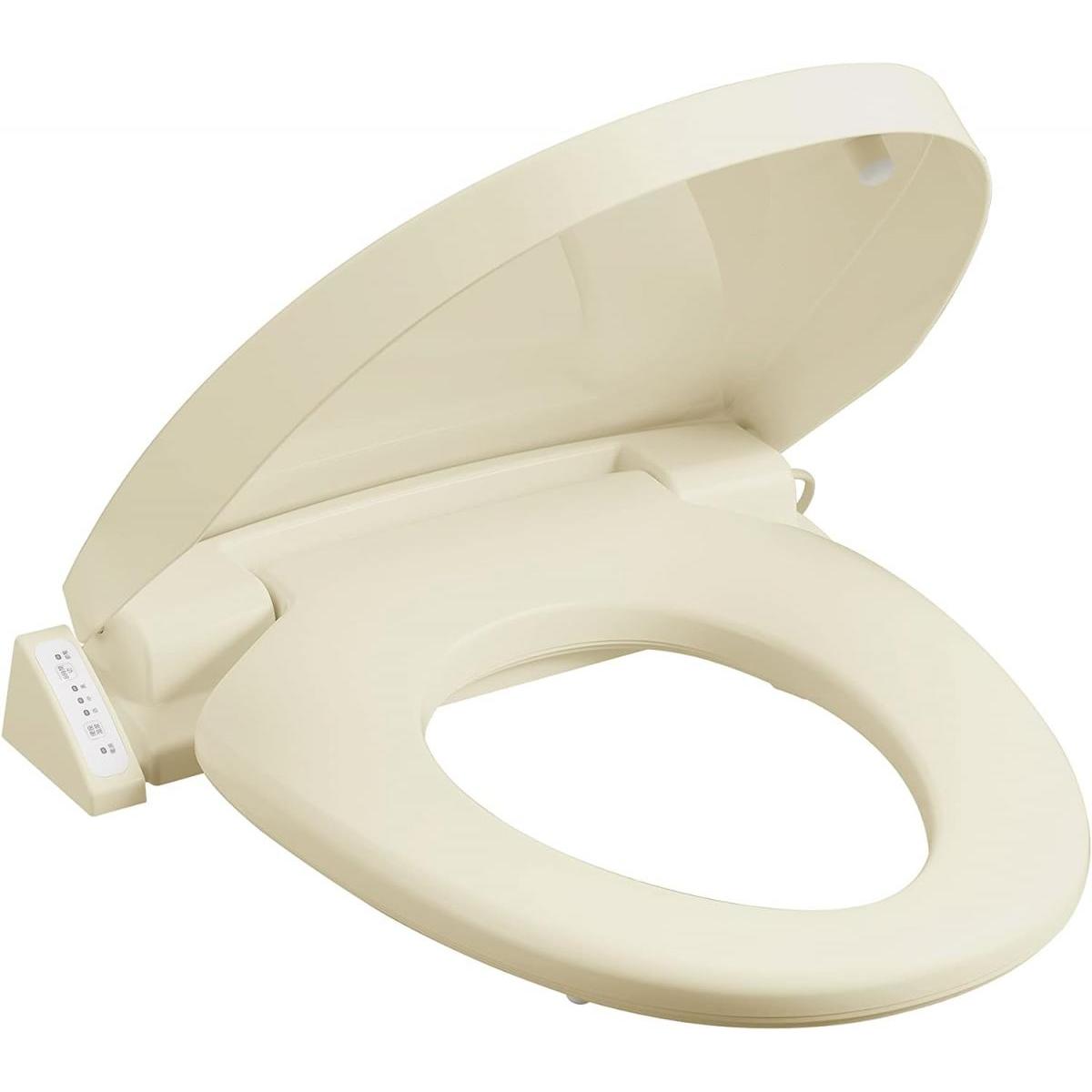 【在庫有・即納】SANEI 暖房便座 前丸タイプ ソフト閉止 温度調節3段階 省エネ 簡単取付 アイボリー PW9042-I サンエイ