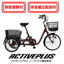 【 完全組立配送&防犯登録付き / 即乗りOK 】 ノーパンク三輪自転車 MG-TRE20APNL ノーパンクタイヤ シニア3輪自転車 三輪自転車大人用 高齢者...