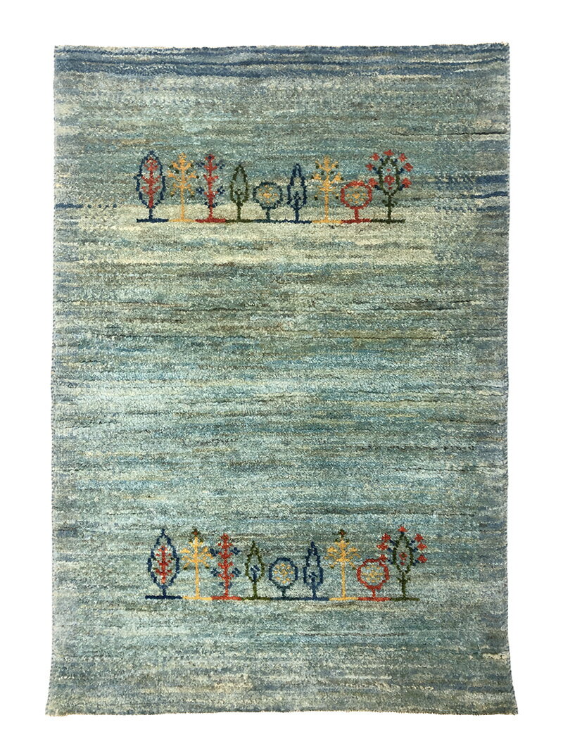 【送料無料】ギャッベ 『グレースギャベ』62×92cm（gabbeh4957-00671）GRACE GABBEH　AMALEH　イラン　絨毯　運気上昇