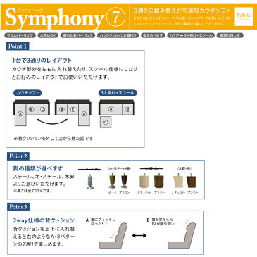 【開梱設置】 関家具 Symphony シンフォニー カウチソファ L字ソファ シェーズソファ コーナーソファ フルカバーリングソファ 3人掛けソファ 3Pソファ ハンドクッション2個付き フルカバーリング 水洗いOK 背もたれハイバック 木製・角脚のみ