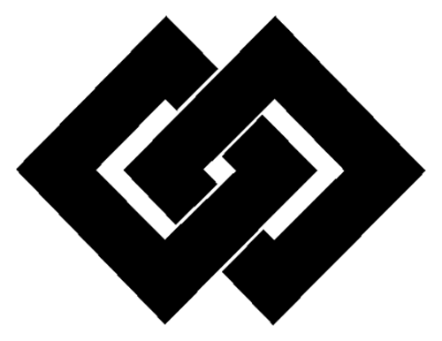 家紋 ステッカー　「違い釘抜き」　13cmサイズ　家紋番号-298