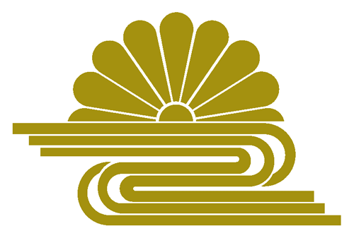 家紋ステッカー 085 菊水 13cmサイズ