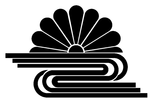 家紋ステッカー 085 菊水 13cmサイズ