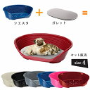 プラスチックベッド&クッションセット シエスタ DX 4 ガレット55 犬 猫 ベッド 洗える プラスチック 寝具 ベット 丈夫 頑丈 ペット用品 すべり防止 ...