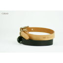 ナチュラル C20/43 革 犬具 犬用 首輪 首回り35から43cm クビワ 犬 くびわ レザー おしゃれ かわいい 革 かっこいい 高級 散歩 輸入品 丈夫...