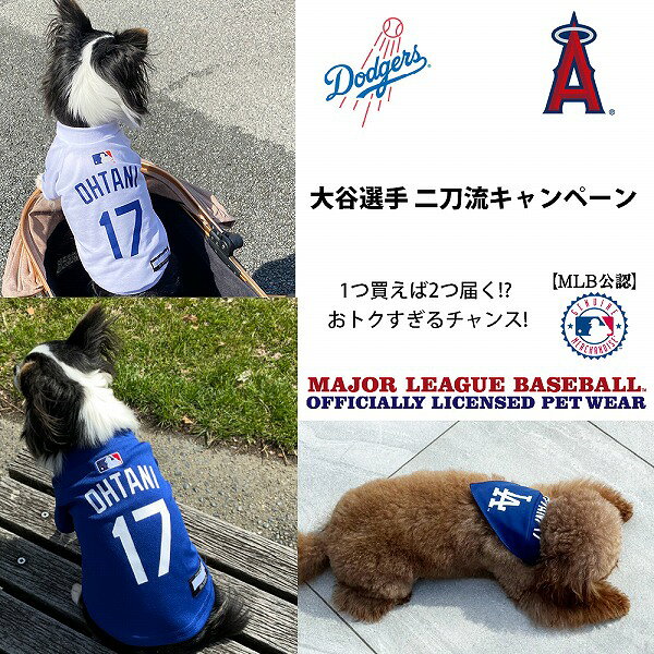 ファンタジーワールドの1つ買えば2つ届く!? 大谷選手 二刀流キャンペーン！ MLB公式 ドジャース 大谷翔平選手モデル ジャージ Tシャツ バンダナ｜アングル2