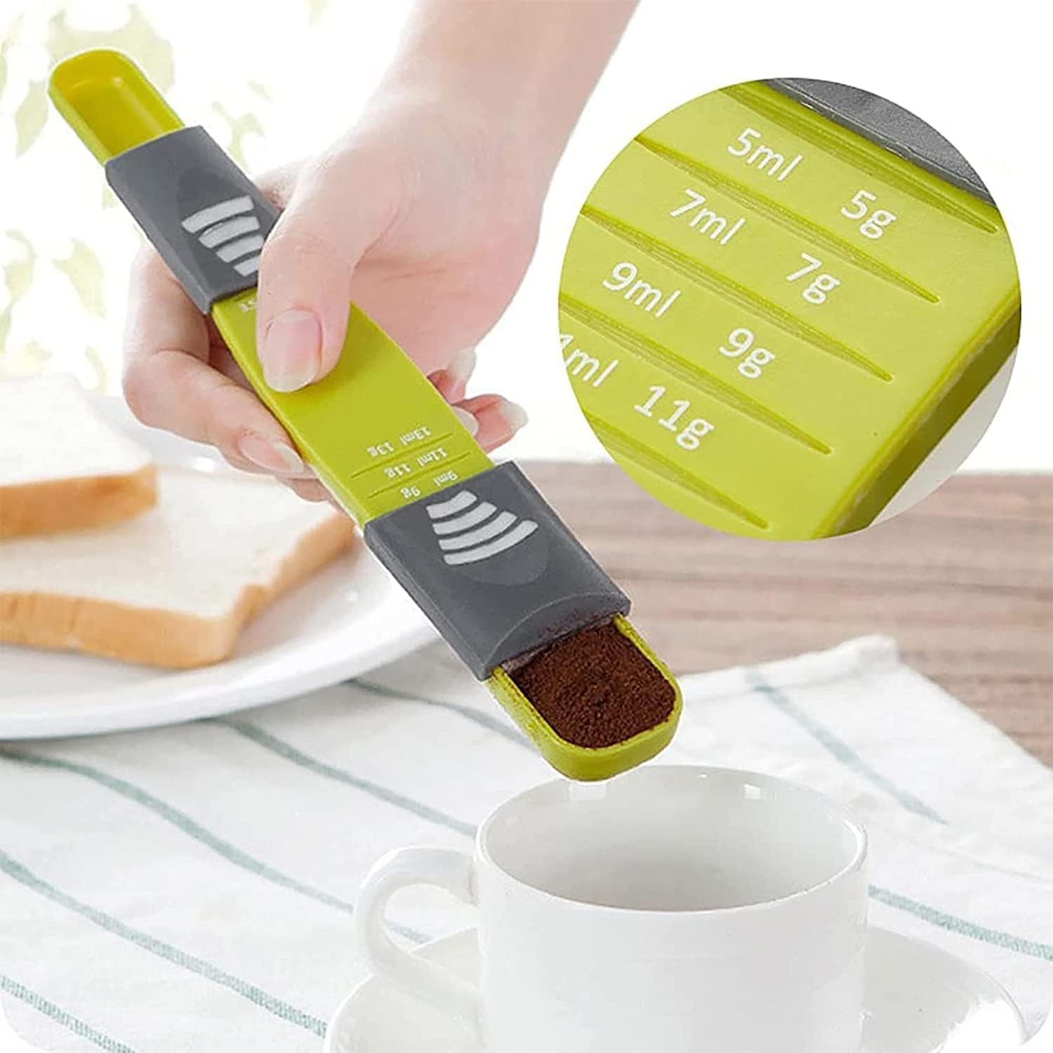 【2個入】計量スプーン (9種類の計量がこの1本でできる) 大さじ小さじ (計量9スプーン) 大手飲食店愛用..