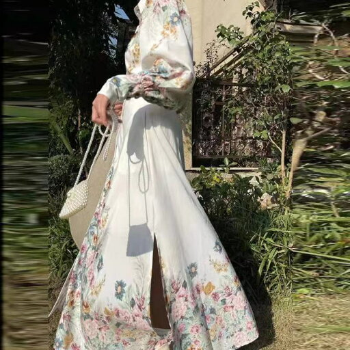 膝丈ワンピース 花柄スカート フレア ロング丈 フラワー 長袖 スカート ウエストゴム 春 秋 レディースドレス フレンチスリーブ フリル フレア 花柄 シルク シフォン エレガント 上品 Aライン ふんわり 可愛い 着痩せ 通勤 デート きれいめ おしゃれ 膝丈ワンピース 花柄スカート フレア ロング丈 フラワー 長袖 スカート ウエストゴム 春 秋 レディースドレス フレンチスリーブ フリル フレア 花柄 シルク シフォン エレガント 上品 Aライン ふんわり 可愛い 着痩せ 通勤 デート きれいめ おしゃれ