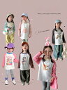 Tシャツ キッズ トップス 長袖 ラウンドネック 子供服 女の子 ガールズ かわいい おしゃれ 春 夏 秋