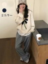 ニット セーター レディース トップス ラウンドネック 花柄 長袖 柔らか 着痩せ 肌触りよい おしゃれ 可愛い エレガント カジュアル 通勤 通学 春 秋 冬(4)