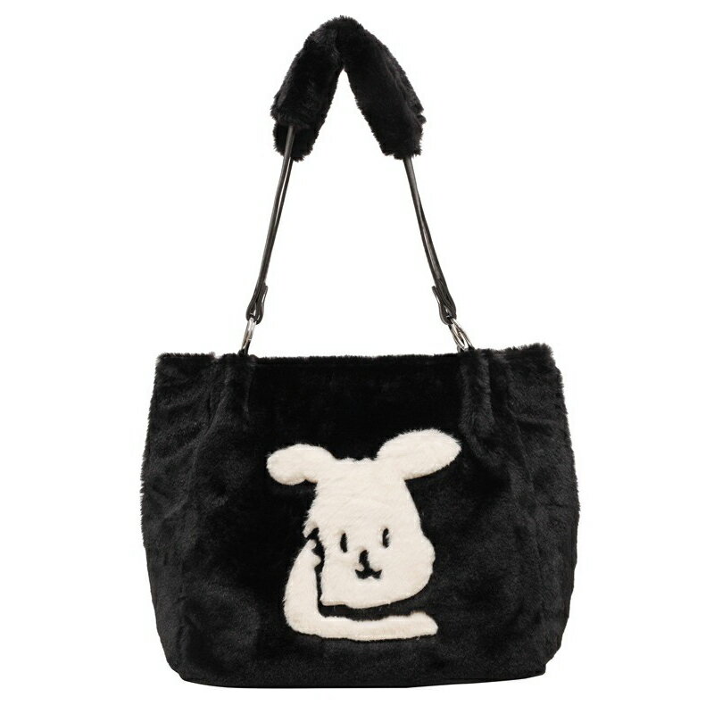 ファー トートバッグ ファーバッグ 小さめ かわいい 可愛い 冬 柔らかい レディース ハンドバッグ フェイクファー 手提げバッグけ シンプル 無地 ふわふわ もこもこ おしゃれ バッグ ショルダーバッグ 斜め掛け