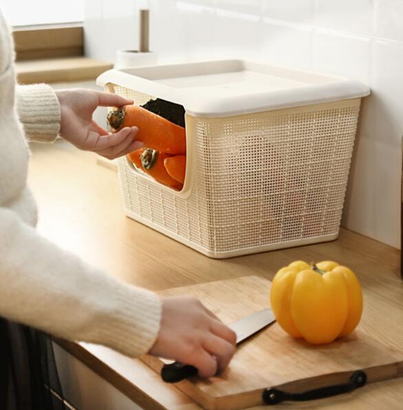 野菜ストッカー キッチン収納 北欧 シンプル ナチュラル 一人暮らし 新生活 お洒落 収納ワゴン 隙間ワゴン収納棚 収納ラック 小物 化粧品収納 野菜収納