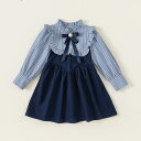 子供服 女の子 ワンピース ガールズ シャツワンピース キッズ服 可愛い 長袖 リボン 普段着 通園 通学 春秋冬 七五三 入園式 入学式 フォーマル おしゃれ 快適 カジュアル 誕生日 卒業式 発表会 結婚式 海軍風 パーティー