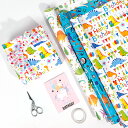 3枚入り 包装紙 ラッピングペーパー 誕生日 恐竜 可愛い柄 厚手 大判 破れにくい 誕生日 お祝い 子供 プレゼント包装 DIY手作り オシャレ 人気 ラッピ...