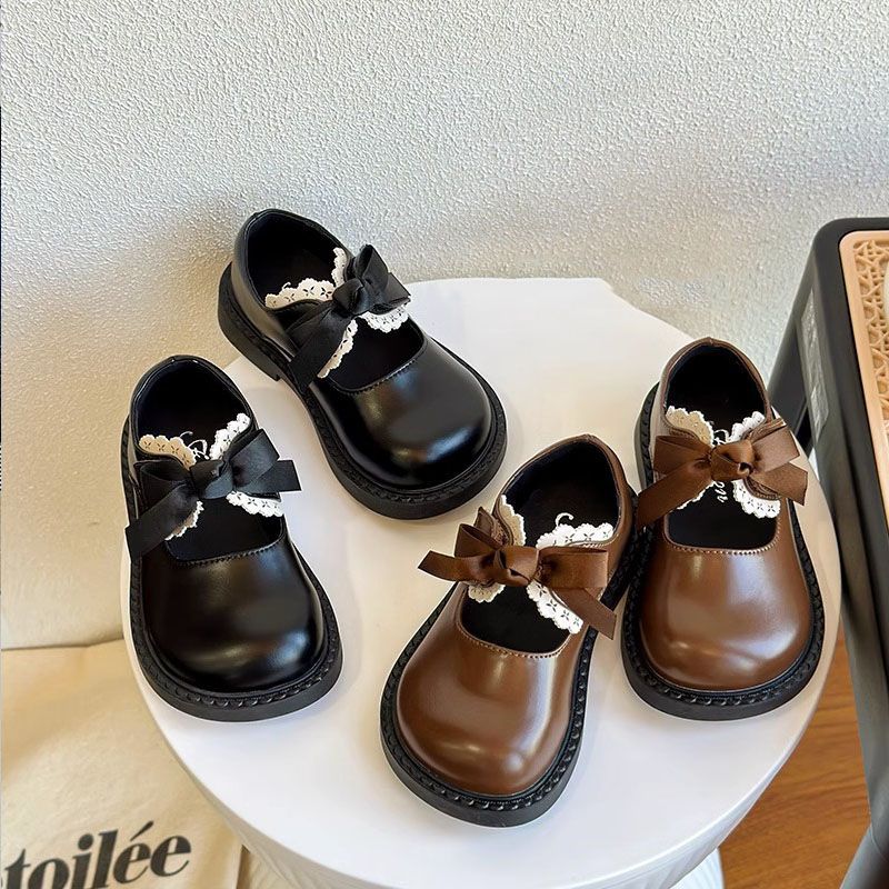 ローファー キッズ 女の子 ドレスシューズ エナメル リボン飾り 可愛い プリセンスシューズ マジックテ..